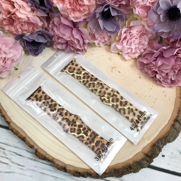 Leopard Print Silicone Watchband for Apple Watch - Picture 8 of 10